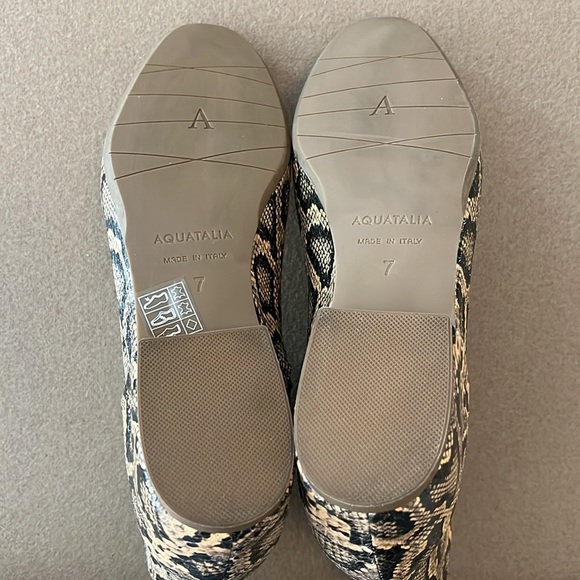 Aquatalia Ulyssa Snakeskin Ankle Wedge/Booties  Size 7 - Picture 7 of 11